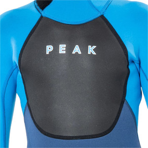 2023 Peak Junior Energy 4/3mm Back Zip Neoprenanzug P3741j - Blau